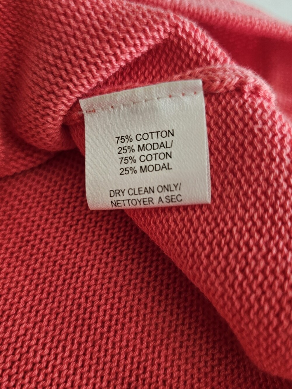 Trina Turk Knit Dress Size 0/XS? Colorblock Salmon Mauve Tan Tie Waist Boatneck - Picture 9 of 12